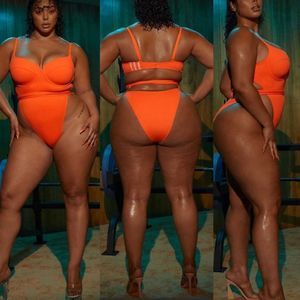 Adidas X Ivy Park Orange Open Back One Piece Swimsuit Size 4X SOLD OUT!